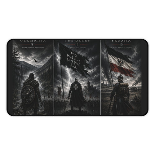 Medieval History Gaming Desk Mat | Germania, The Order & Prussia | Extended Mouse Pad
