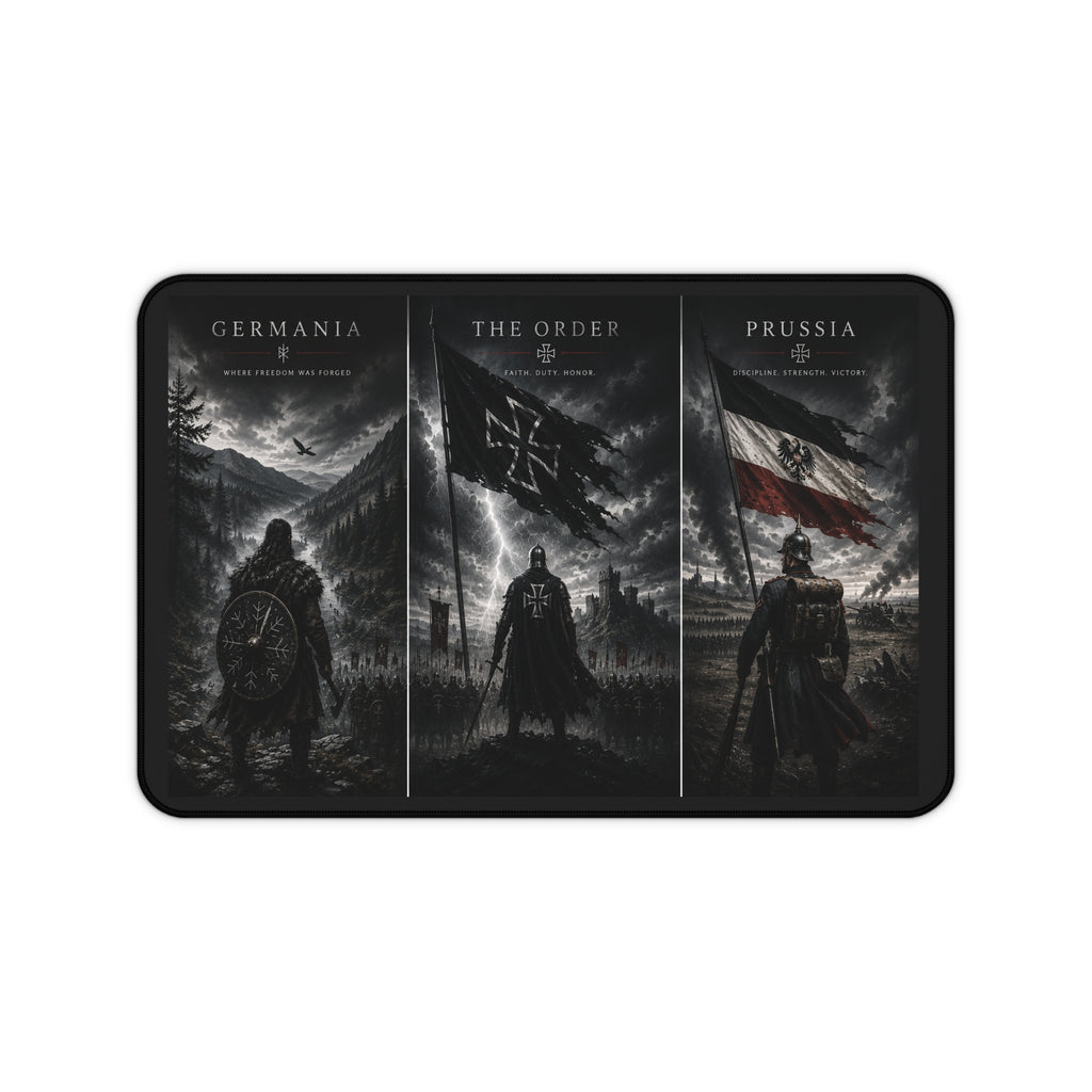 Medieval History Gaming Desk Mat | Germania, The Order & Prussia | Extended Mouse Pad